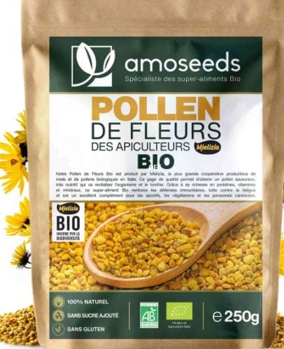 pollen de fleurs énergie super aliment