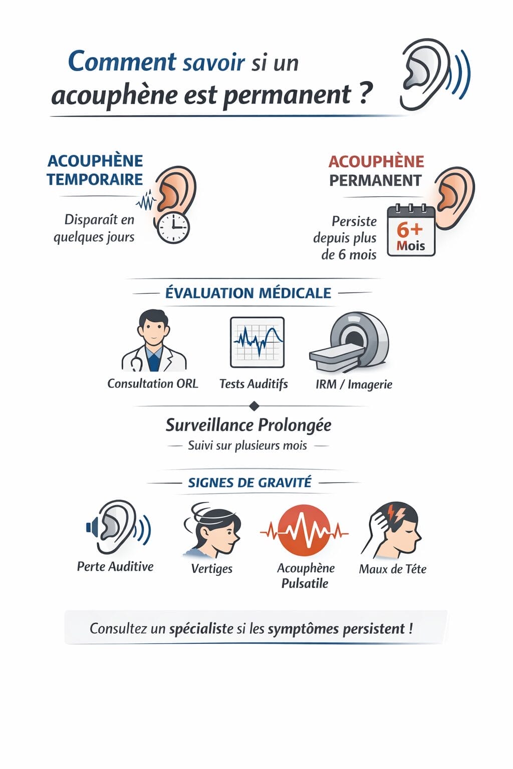 Comment savoir si un acouphène est permanent 