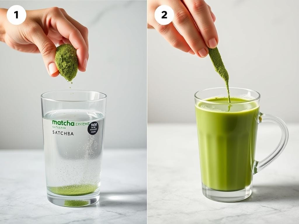 Préparation de Matcha Extreme étape par étape