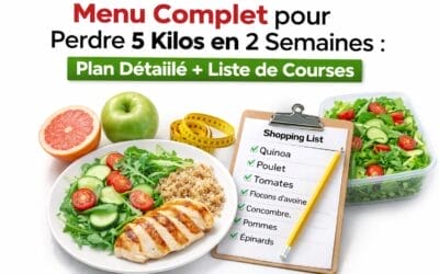 Menu Complet pour Perdre 5 Kilos en 2 Semaines : Plan Détaillé